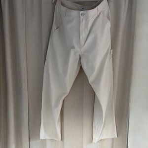 H&M Cream Cargo Pants Straight Leg